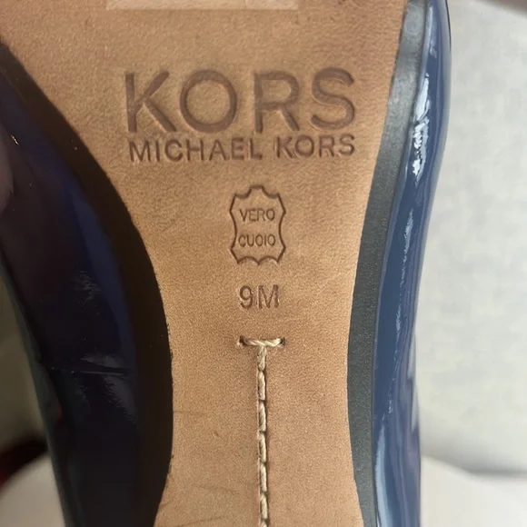 KORS Michael Kors Blue Patent Heels - Picture 7 of 7